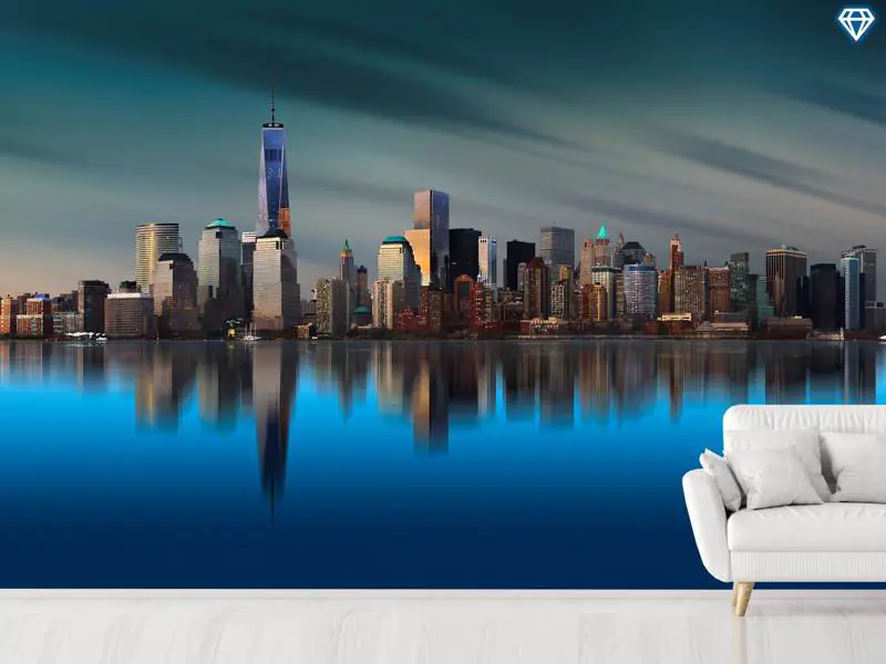 Wall Mural Photo Wallpaper Picture EASY-INSTALL Fleece City at Night Skyscrapers