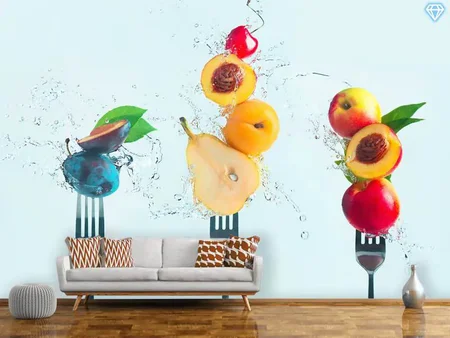 Wall Mural Photo Wallpaper Making Fruit Salad