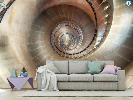 Fotobehang Spiral Staircase