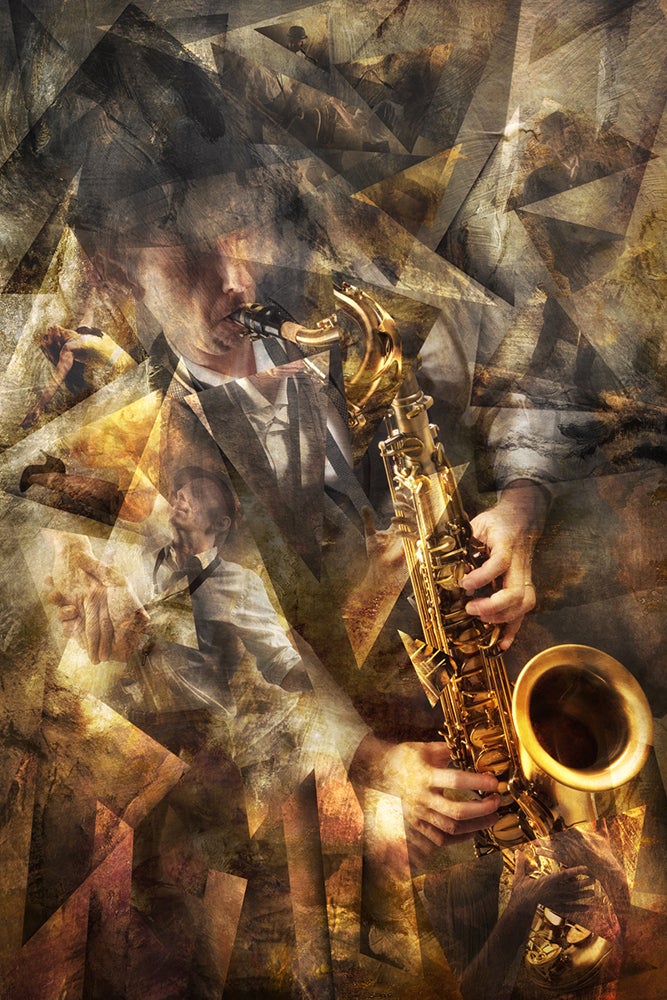 Jazz Lover iPhone Wallpaper Trombone Player Digital - Etsy