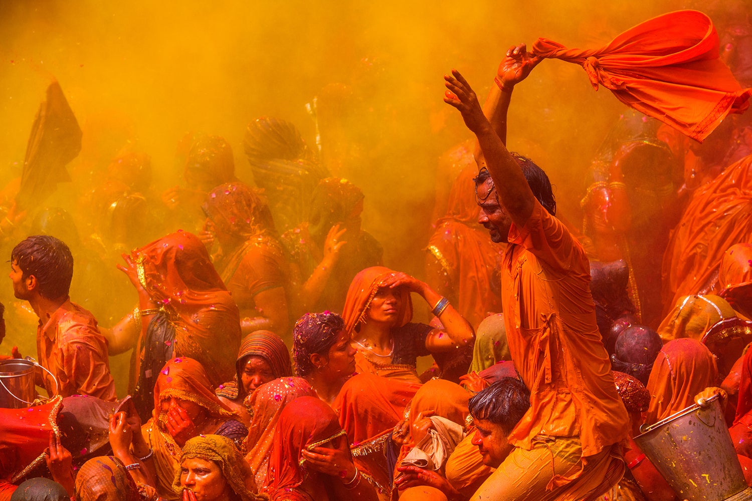 Barsana Holi One Of The Most Joyful Festival Of India This Is Birth Place  Of Radha Lord Krishnas Beloved Attracts A Large Number Of Visitors Each  Year When It Celebrated Holi Stock