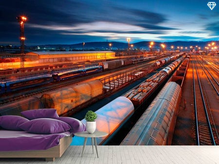 Wall Mural Photo Wallpaper Freight Station
