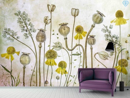 Wall Mural Photo Wallpaper Poppies And Helenium