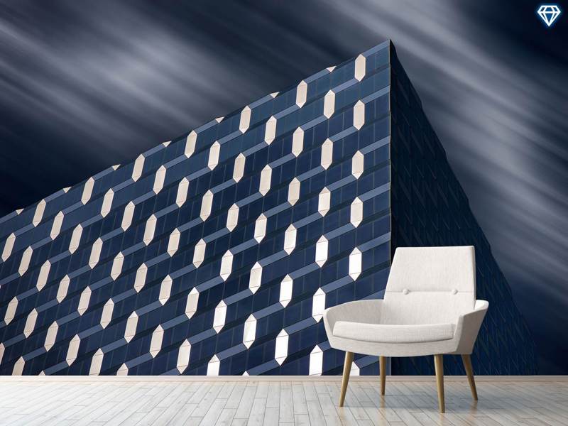 Wall Mural Photo Wallpaper White And Blue