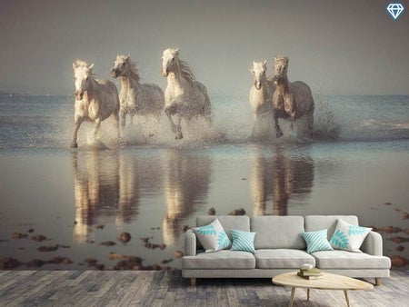 Wall Mural Photo Wallpaper Camargue Horses