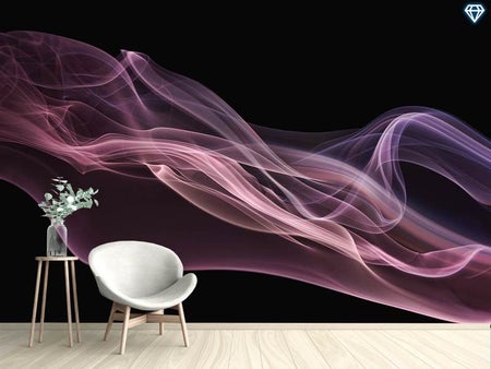 Wall Mural Photo Wallpaper Floating Purple In Pink