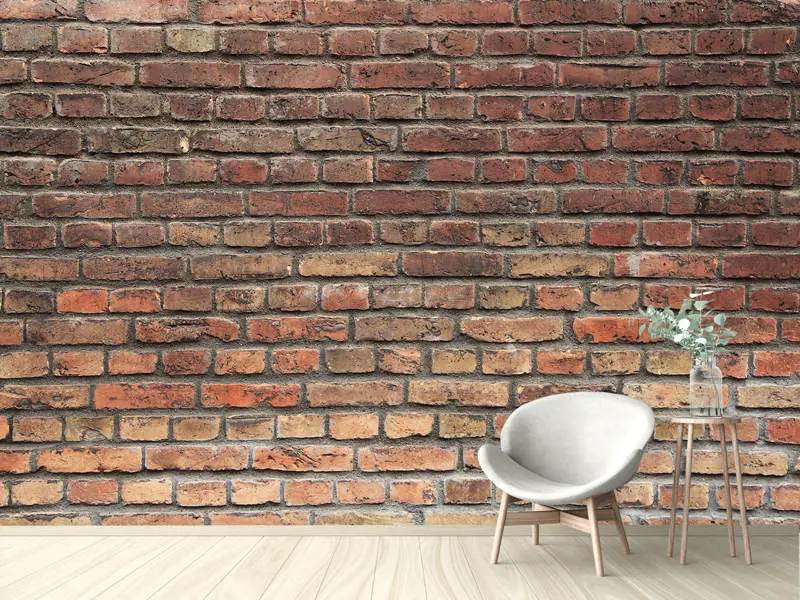 Fotomurale Muro di mattoni marrone