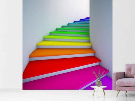 Wall Mural Photo Wallpaper Colorful Stairs