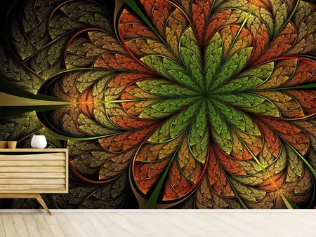 Wall Mural Photo Wallpaper Abstract Floral Pattern