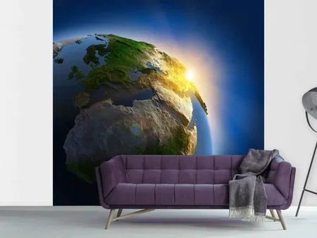 Wall Mural Photo Wallpaper Sun And Earth