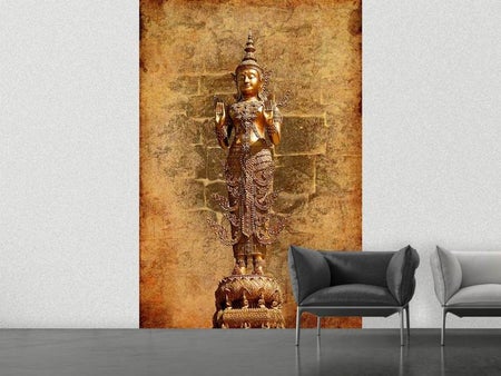 Wall Mural Photo Wallpaper Golden Buddha Statue