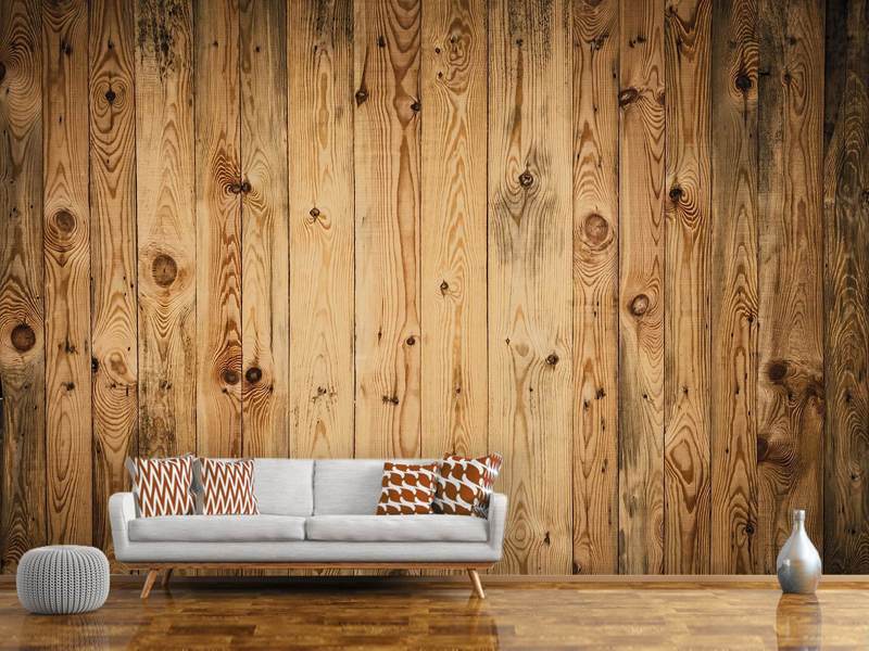 Wall Mural Photo Wallpaper Walnut Wood