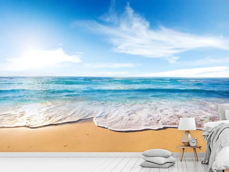 Wall Mural Photo Wallpaper Waves In The Sand