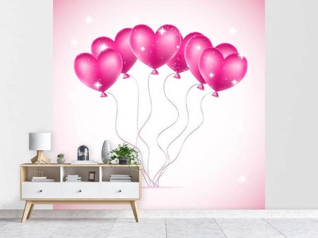 Fotobehang Heart Balloons