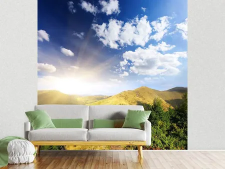 Wall Mural Photo Wallpaper Sunrise In The Mountains