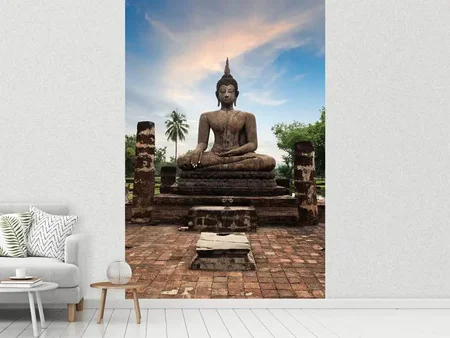 Papier peint photo Statue de Bouddha au crépuscule