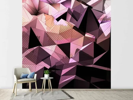 Wall Mural Photo Wallpaper 3D Crystal Structure