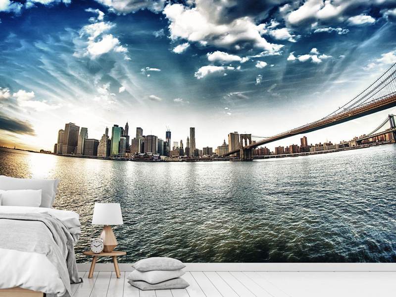Wall Mural Photo Wallpaper Brooklyn Bridge From The Other Side