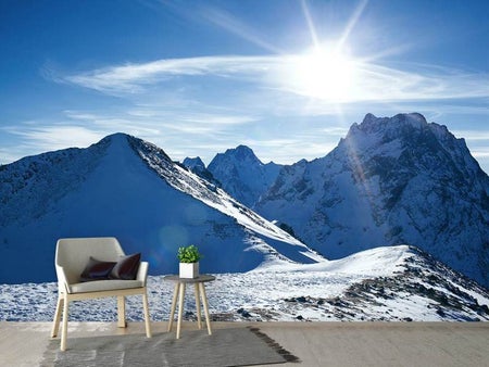 Wall Mural Photo Wallpaper The Mountain In Snow