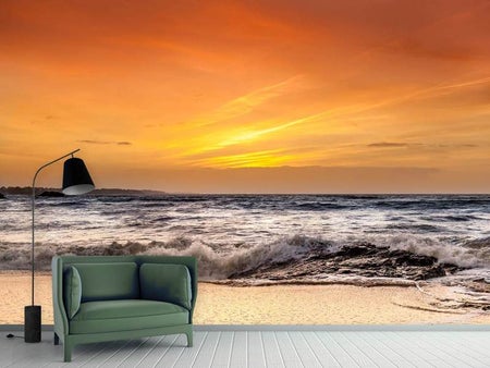 Wall Mural Photo Wallpaper Lake With Sunset