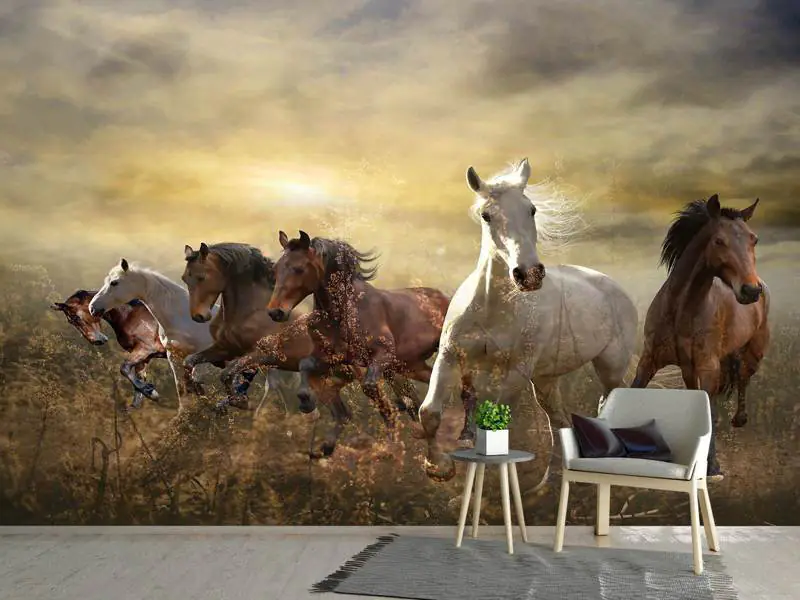 Wall Mural Photo Wallpaper Wild Wild Horses