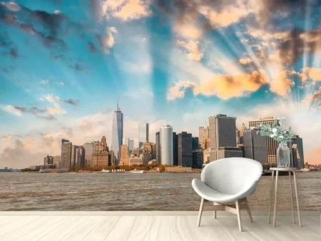 Wall Mural Photo Wallpaper New York, Skyline From The Other Side