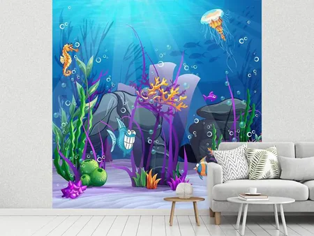 Wall Mural Photo Wallpaper Underwater Treasure Hunt