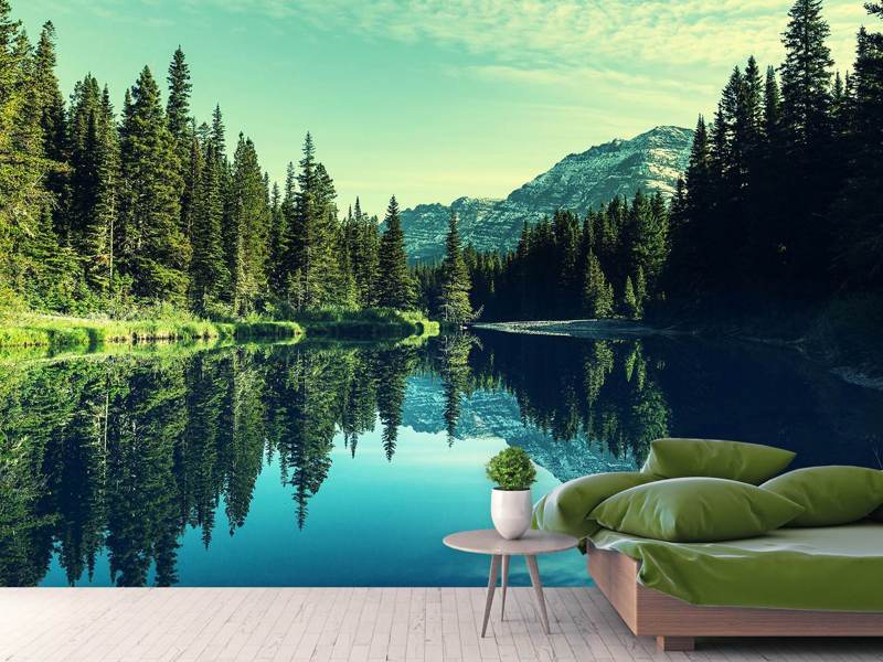 Wall Mural Photo Wallpaper The Music Of Silence In The Mountains