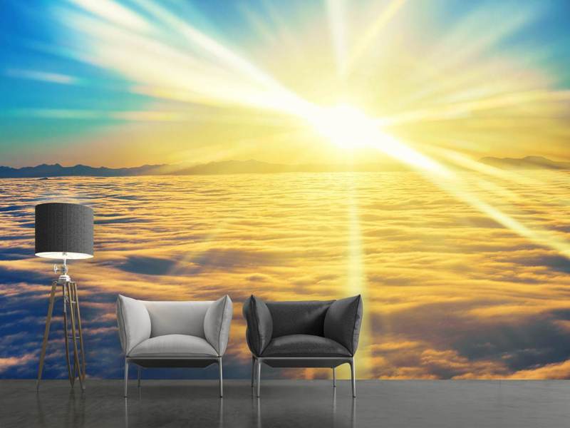 Wall Mural Photo Wallpaper Sunset Above The Clouds