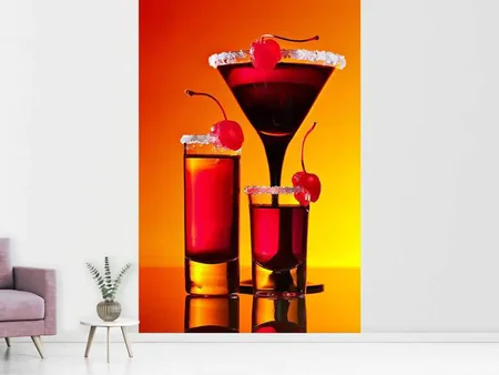 Papier peint photo Cocktail cerise