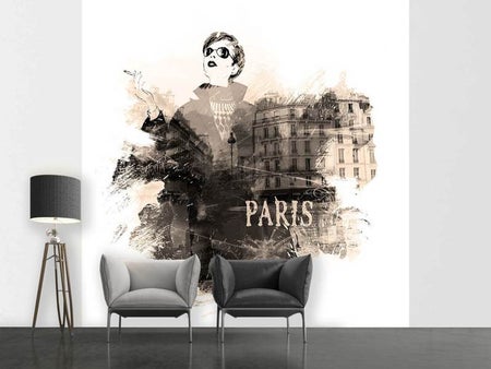 Wall Mural Photo Wallpaper Paris Model