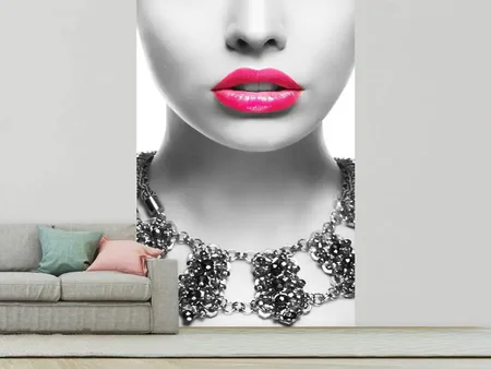 Wall Mural Photo Wallpaper Red Lips