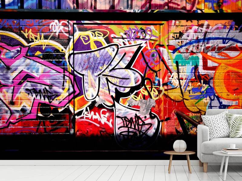 journalist bron Transplanteren Fotobehang Graffiti Wall Art | Nu online bestellen