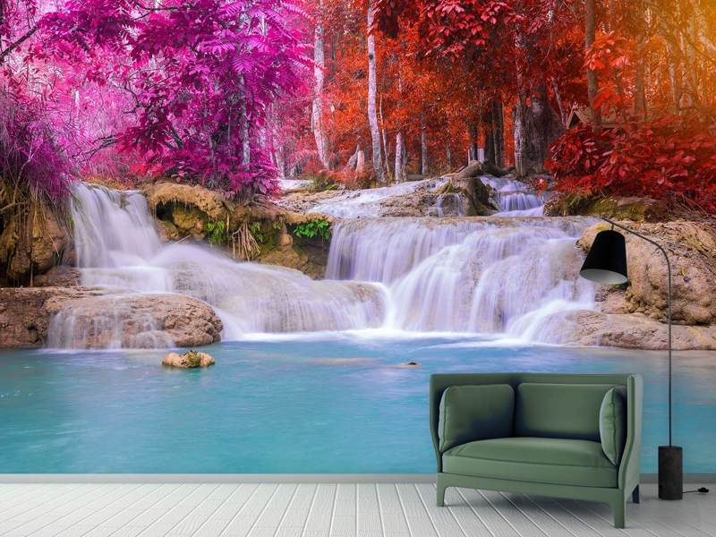 Fototapet Paradisiacal Waterfall