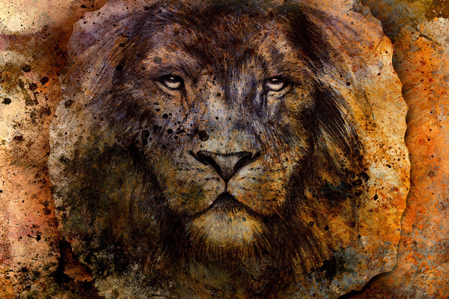 Fototapet Portrait Of A Lion